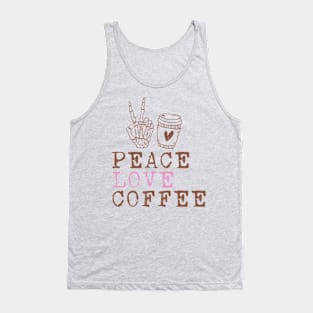 Peace Love Coffee Tank Top